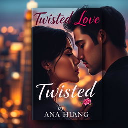 A visually striking book cover design for 'Twisted Love' by Ana Huang