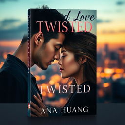 A visually striking book cover design for 'Twisted Love' by Ana Huang