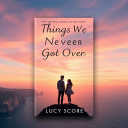 A captivating book cover design for 'Things We Never Got Over' by Lucy Score