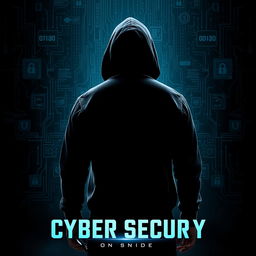 A thrilling movie poster featuring a man wearing a black hoodie, standing with his back to the viewer, holding a mobile phone