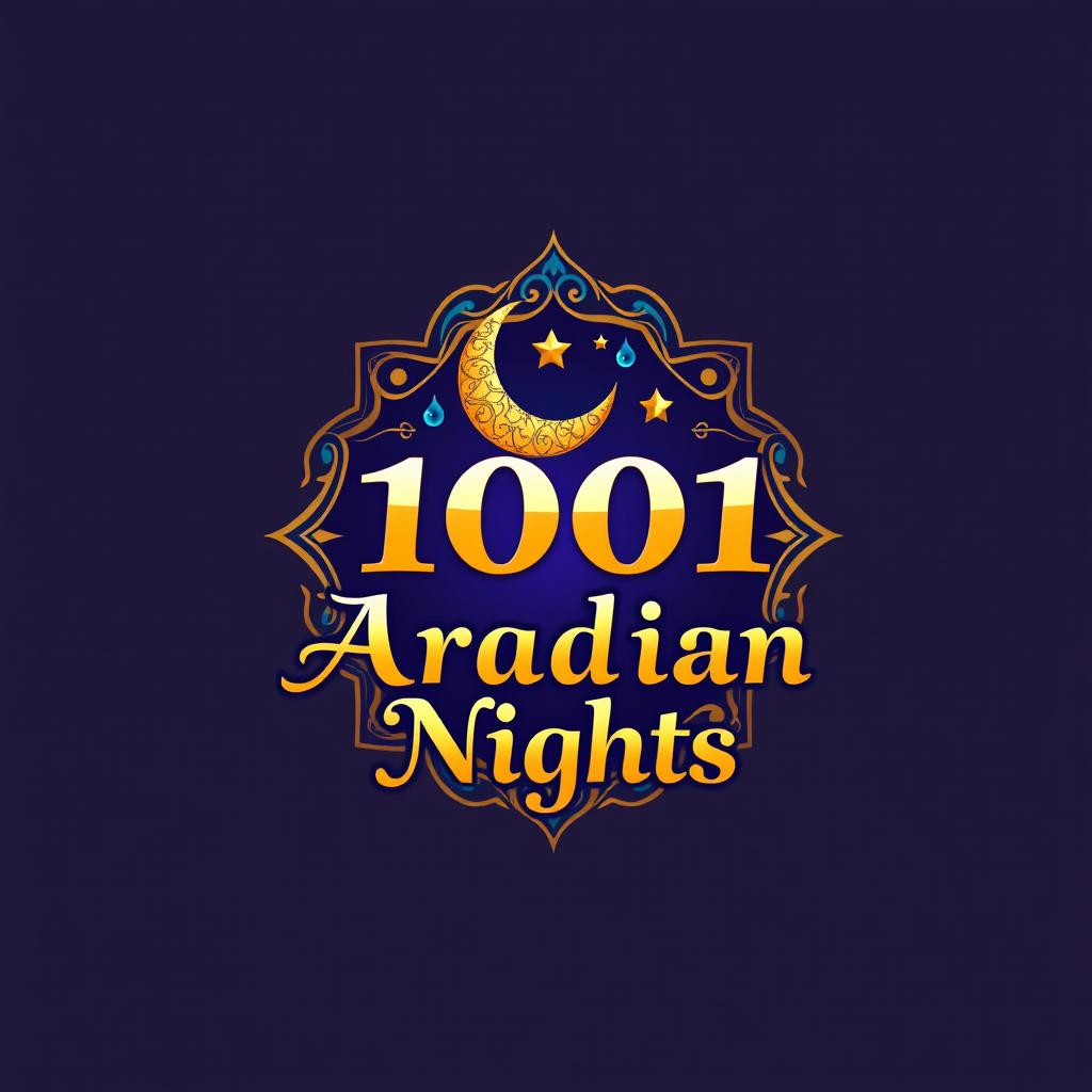 A visually stunning logo design inspired by the tales of 1001 Arabian Nights
