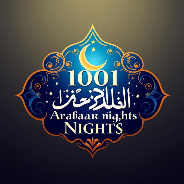 A visually stunning logo design inspired by the tales of 1001 Arabian Nights