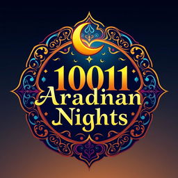 A visually stunning logo design inspired by the tales of 1001 Arabian Nights