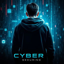 An intense thriller movie poster featuring a man wearing a black hoodie, shown from the back with a strong stance that conveys determination