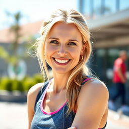 A captivating 39-year-old Danish woman in a sporty style