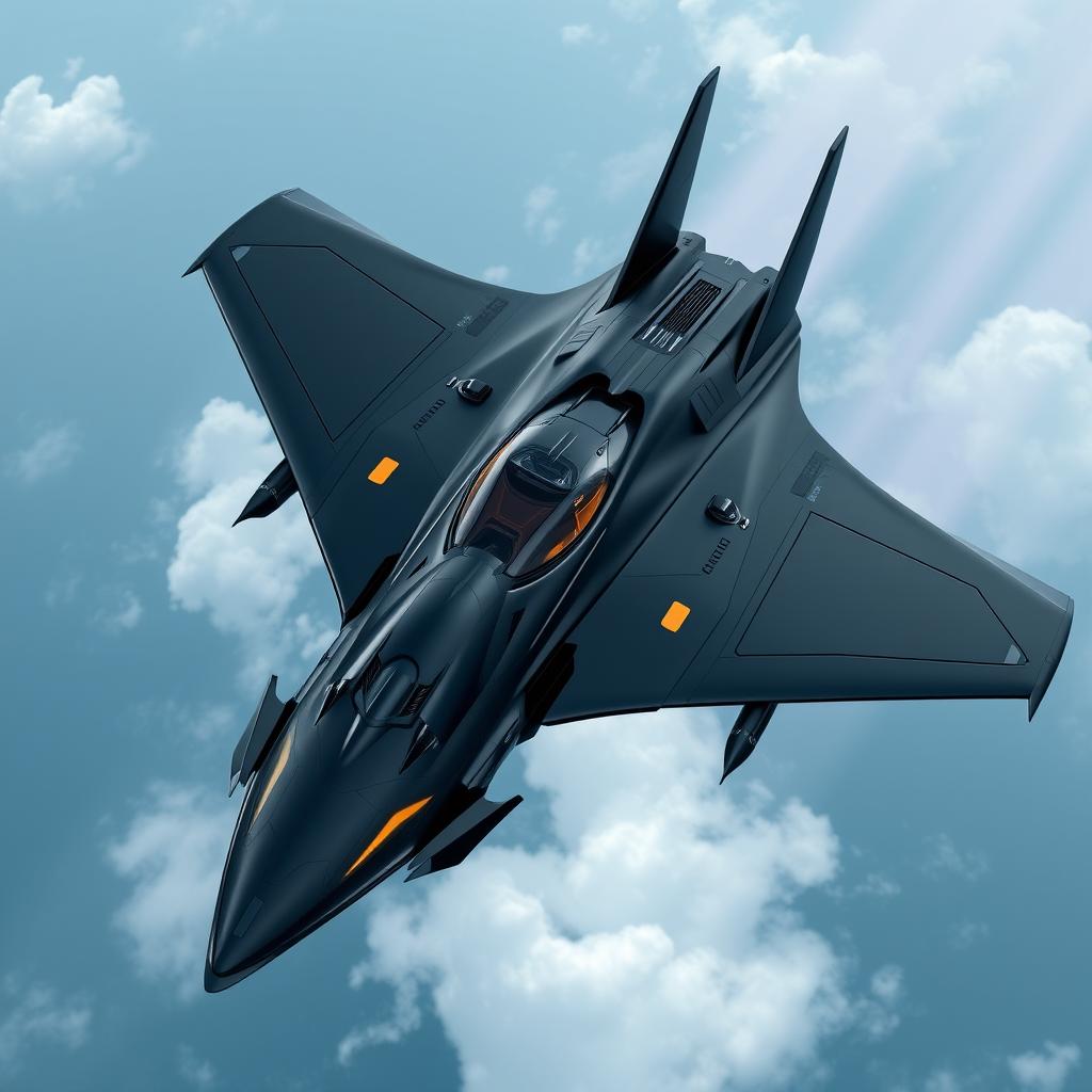 A Batman-themed airplane designed with influences from the 1966 Batmobile and the 2015 Batmobile, featuring a robust, modern, and military aesthetic