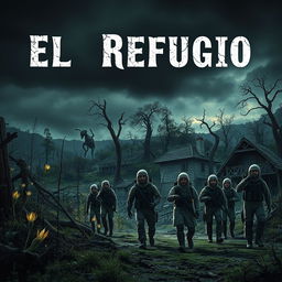 A haunting cover for a horror novel titled 'El Refugio'