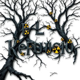 A haunting book cover design for a horror novel titled 'El Refugio', featuring the title prominently in bold, stylized lettering against a stark white background