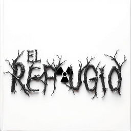 A horror-themed book cover titled 'El Refugio', set against a clean white background