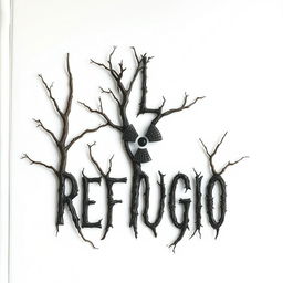 A horror-themed book cover titled 'El Refugio', set against a clean white background