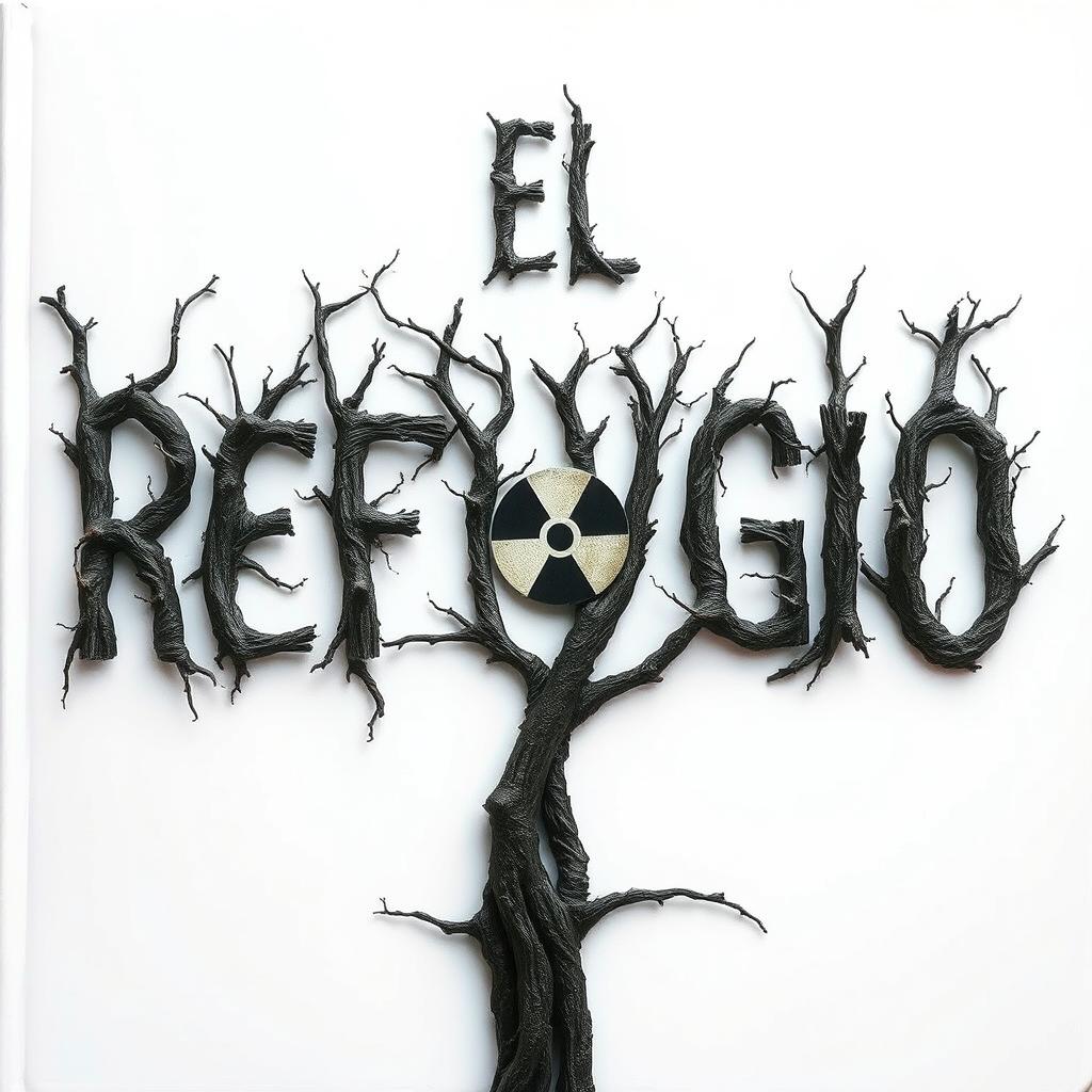 A horror-themed book cover titled 'El Refugio', set against a clean white background