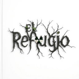 A horror-themed book cover featuring the title 'El Refugio' against a pristine white background