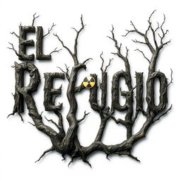 A horror-themed book cover featuring the title 'El Refugio' against a pristine white background