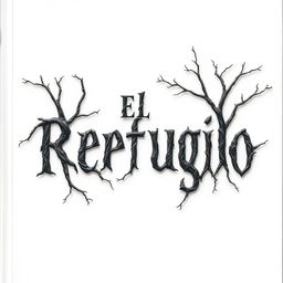 A horror-themed book cover featuring the title 'El Refugio', placed on a clean white background