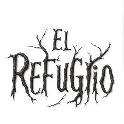 A horror-themed book cover featuring the title 'El Refugio', placed on a clean white background