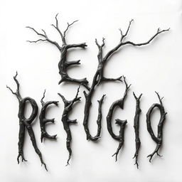 A horror-themed book cover featuring the title 'El Refugio', placed on a clean white background