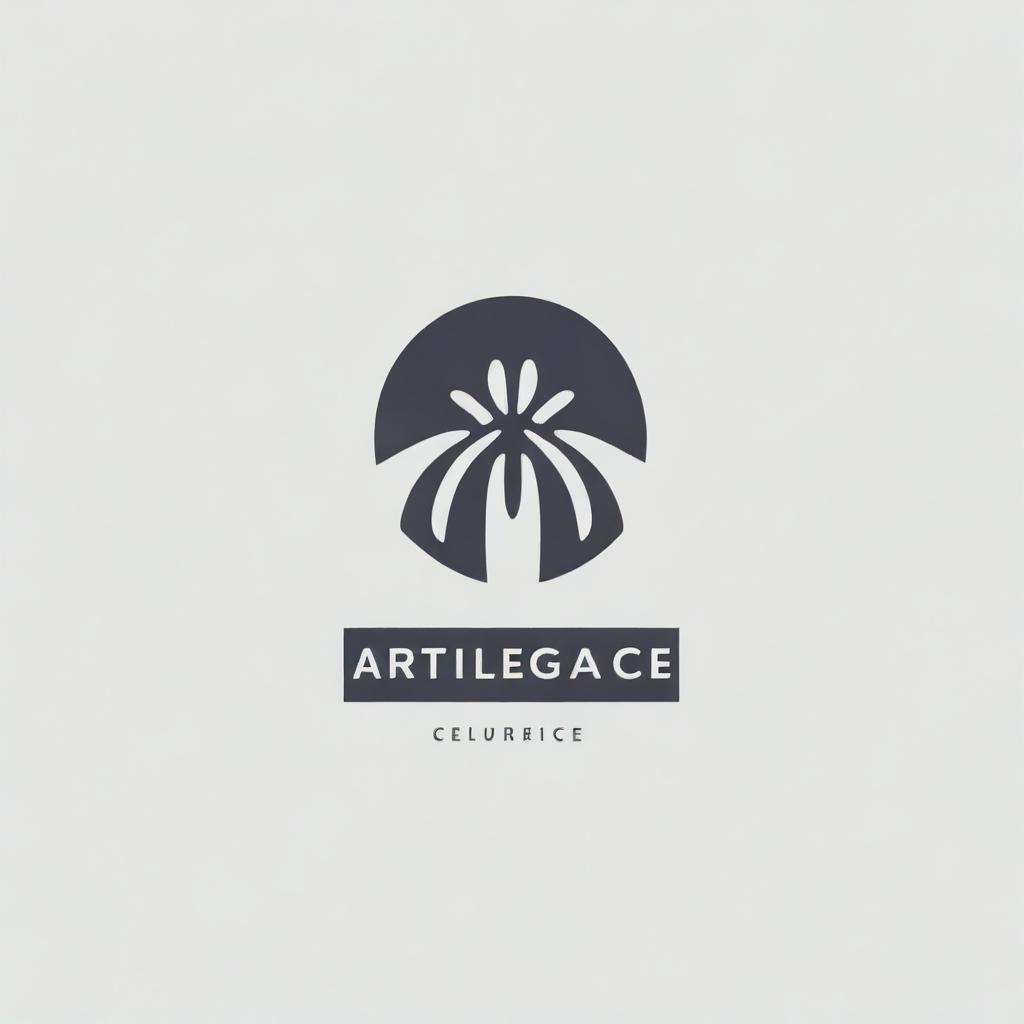 Create an abstract, modern logo for an artificial intelligence brand, incorporating elements representative of cutting-edge technology, intelligence, and futurism