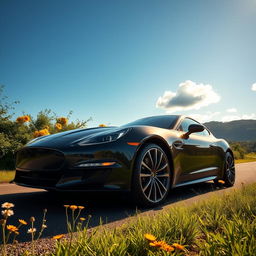 A stunningly beautiful 2017 car model, emphasizing sleek lines and a glossy finish