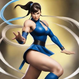 An image of Chun-Li from Street Fighter, masterfully blended with the characteristics of a Symbiote from Marvel, creating a fierce and powerful fusion