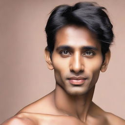 The young, lean Indian man, now with even fairer skin.