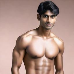 The young, lean Indian man, now with even fairer skin.