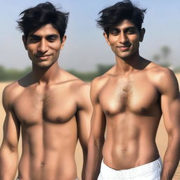 The young, lean Indian man, now with even fairer skin.