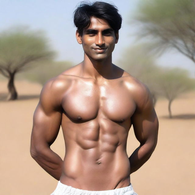 The young, lean Indian man, now with even fairer skin.