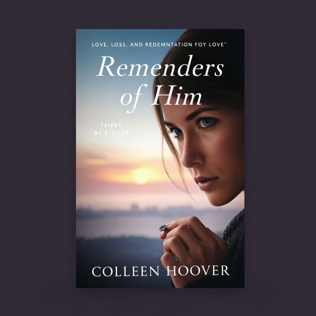 A captivating book cover design for 'Reminders of Him' by Colleen Hoover