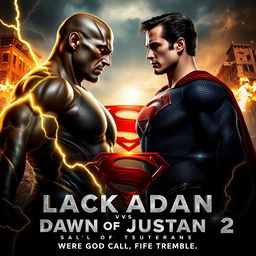 A dramatic poster concept for 'Black Adam vs