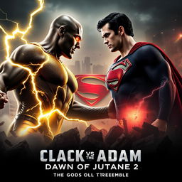 A dramatic poster concept for 'Black Adam vs