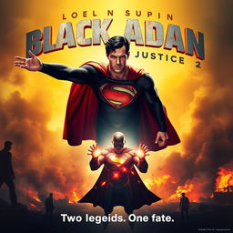 A striking poster concept for 'Black Adam vs