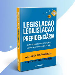 A professional and eye-catching ebook cover for an information product titled 'Legislação Previdenciária - INSSTécnicas de memorização fáceis'
