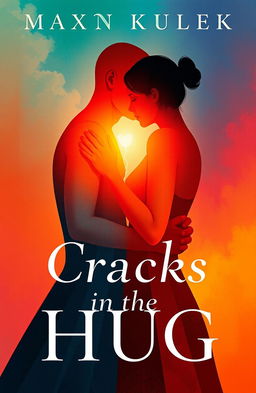 A captivating book cover for a novel titled 'Cracks in the Hug'