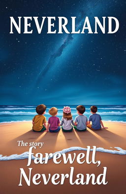 A captivating book cover for the story 'Farewell, Neverland'