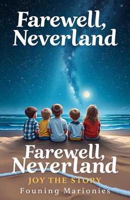 A captivating book cover for the story 'Farewell, Neverland'