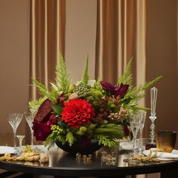 Elegant and sophisticated items arranged in a classy setting