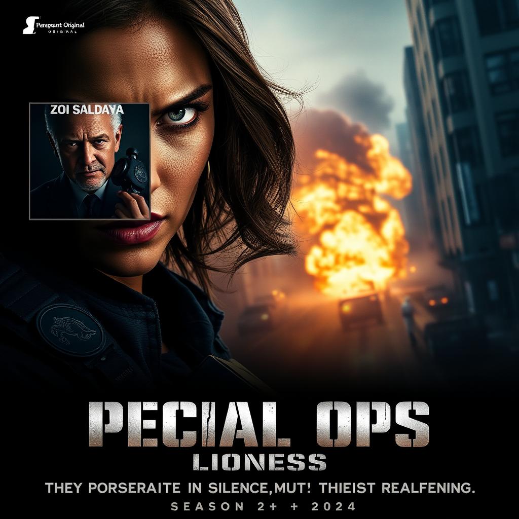 An intense poster concept for 'Special Ops: Lioness – Season 2 (2024)'