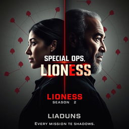 A striking poster concept for 'Special Ops: Lioness – Season 2 (2024)'