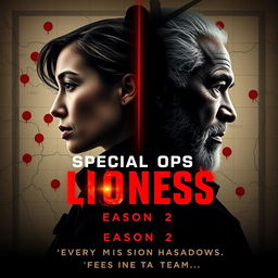 A striking poster concept for 'Special Ops: Lioness – Season 2 (2024)'