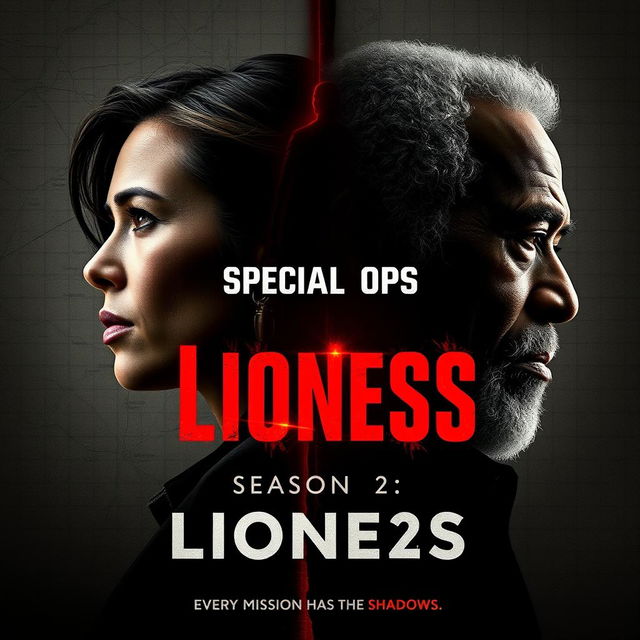 A striking poster concept for 'Special Ops: Lioness – Season 2 (2024)'