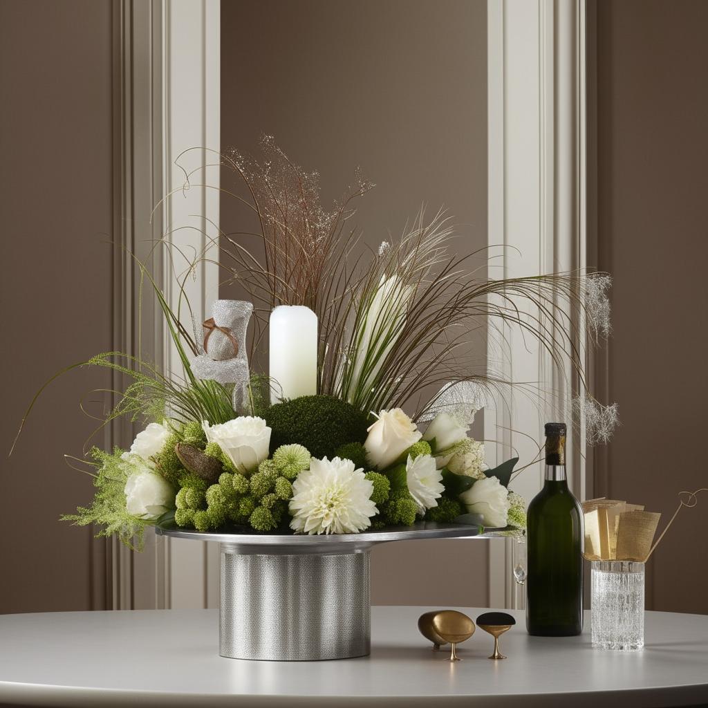 Elegant and sophisticated items arranged in a classy setting