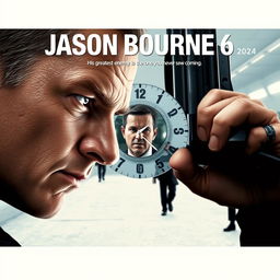 A striking poster concept for 'JASON BOURNE 6 (2024)'