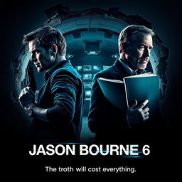 A captivating poster concept for 'JASON BOURNE 6 (2024)'