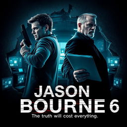 A captivating poster concept for 'JASON BOURNE 6 (2024)'