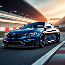 A modified BMW M4 G82 with a striking body kit that amplifies its sporty and aggressive appearance