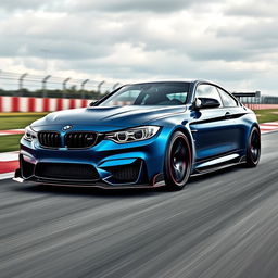 A modified BMW M4 G82 with a striking body kit that amplifies its sporty and aggressive appearance