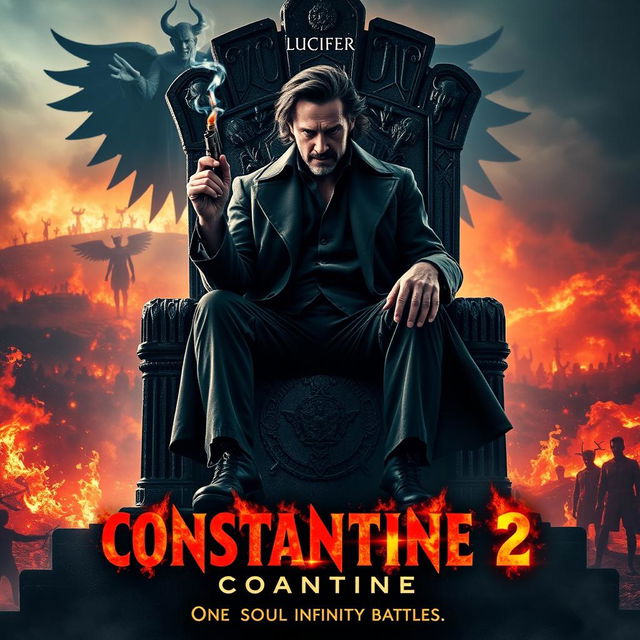 An engaging poster concept for 'Constantine 2 (2024)'