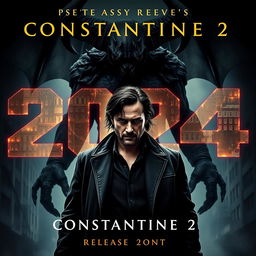 A stunning teaser poster for the upcoming film 'Constantine 2'