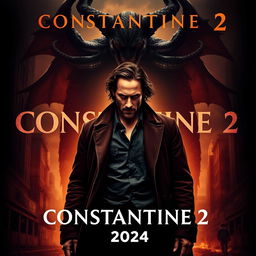A stunning teaser poster for the upcoming film 'Constantine 2'