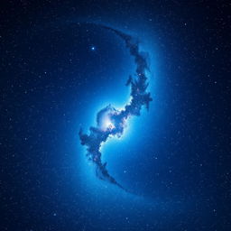 A stunning digital artwork showcasing a vibrant starry night sky, perfect for a space-themed logo